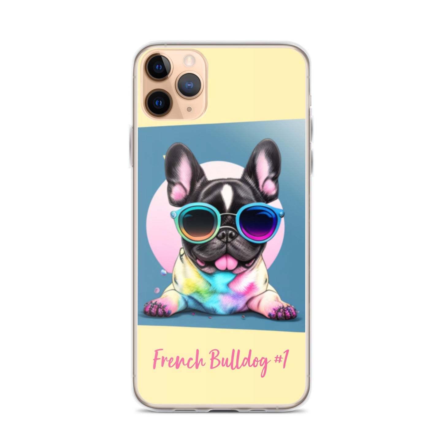 French Bulldog #1 Pop Accessories Clear Case for iPhone