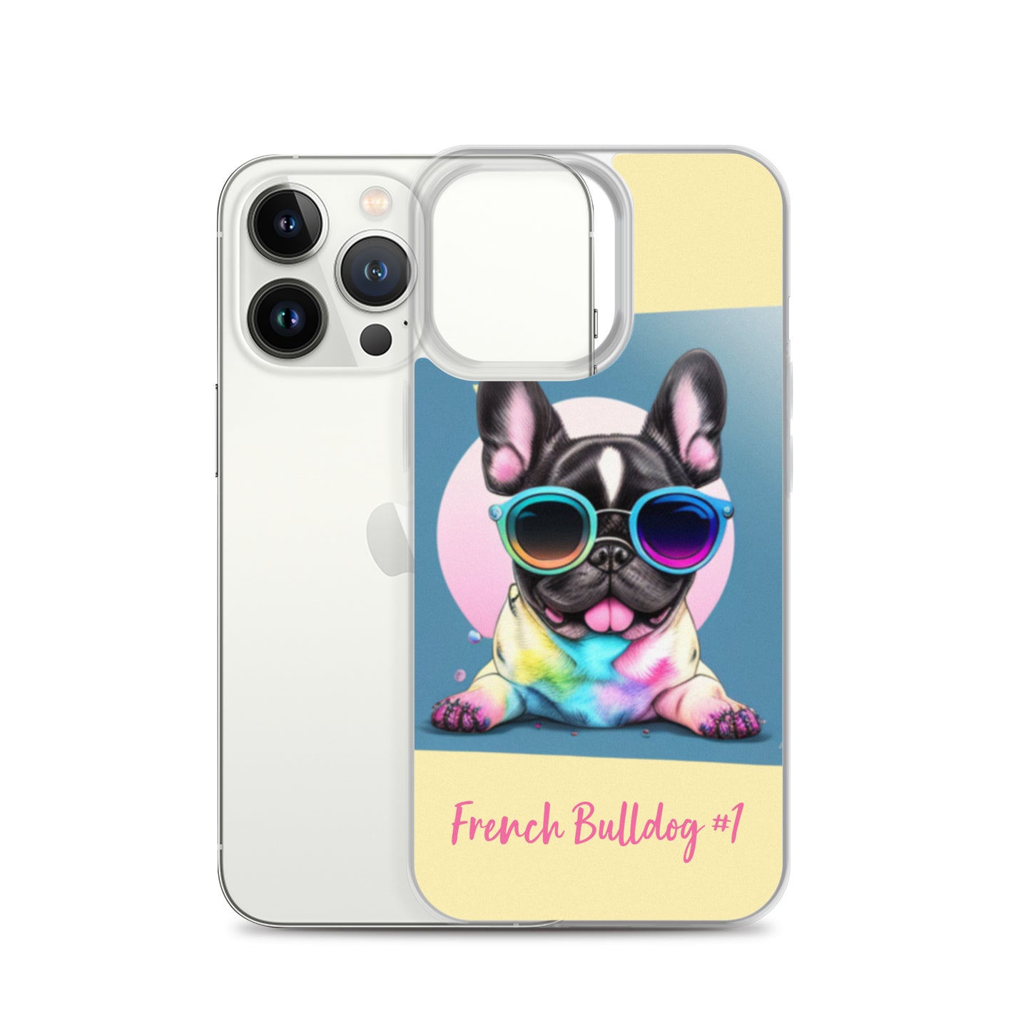 French Bulldog #1 Pop Accessories Clear Case for iPhone