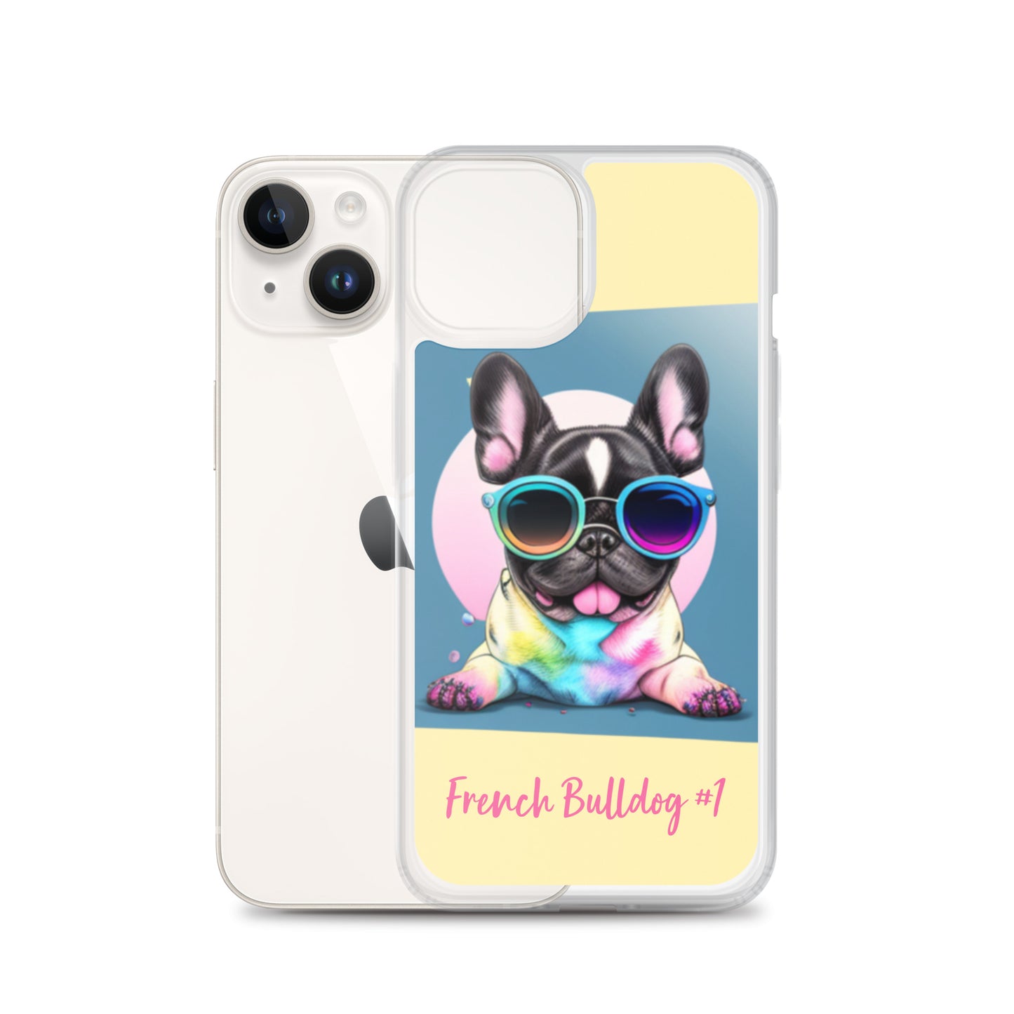 French Bulldog #1 Pop Accessories Clear Case for iPhone