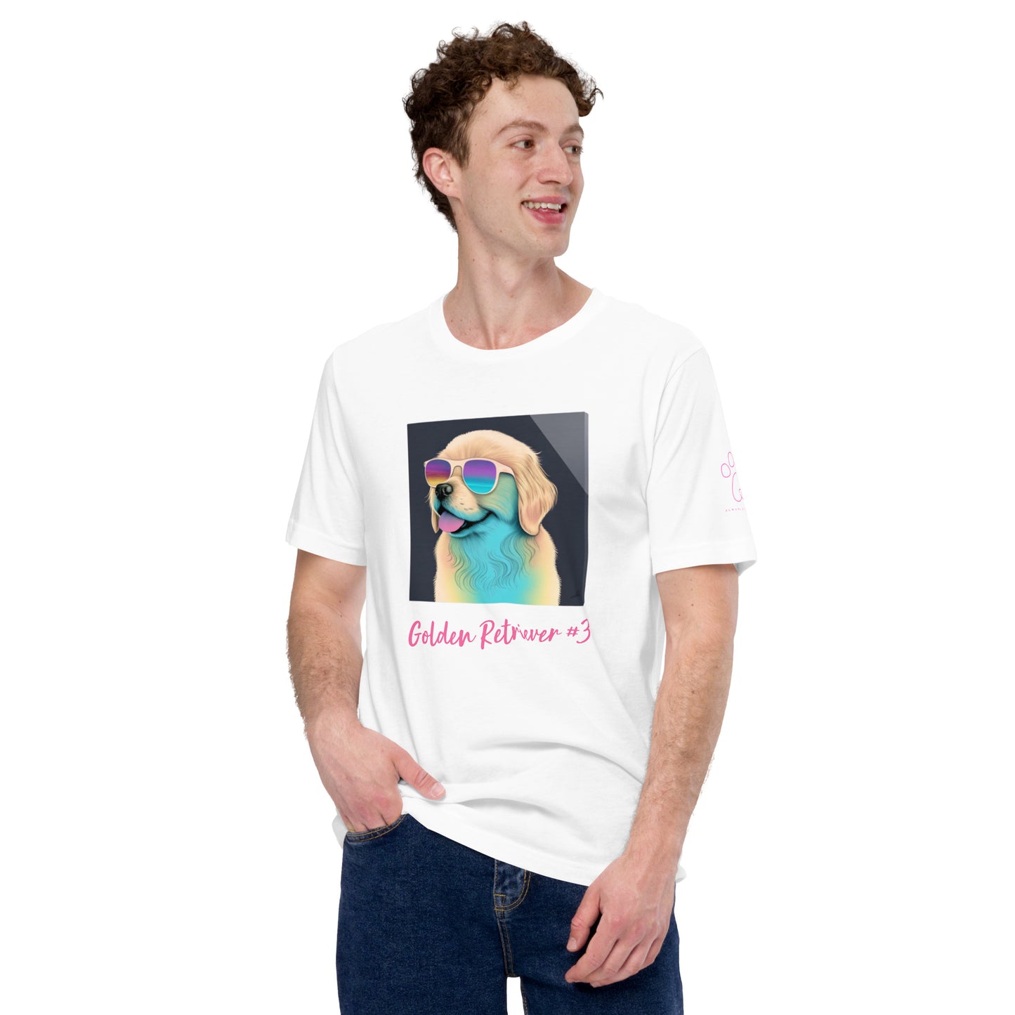 Golden Retriever #3 Pop Pup  Unisex t-shirt