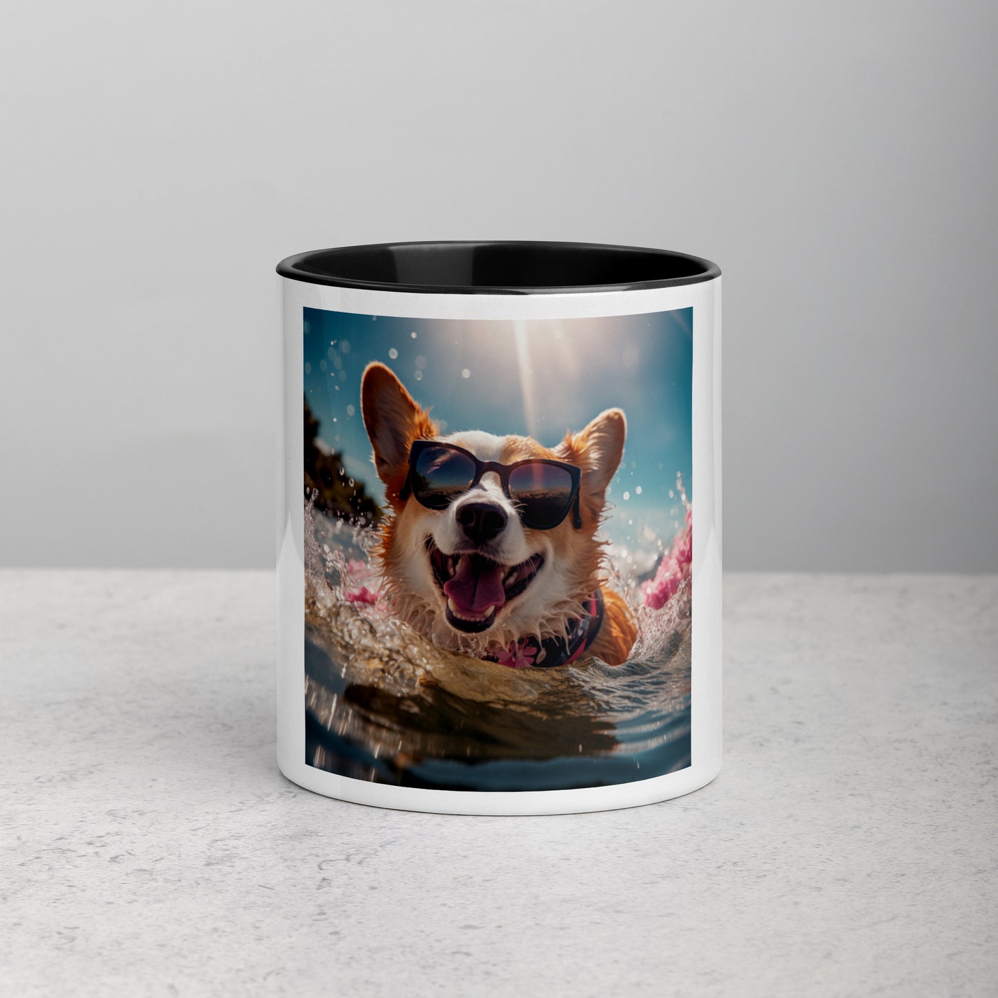 Corgi #2 Summer Real Style  Home & living Mug with Color Inside