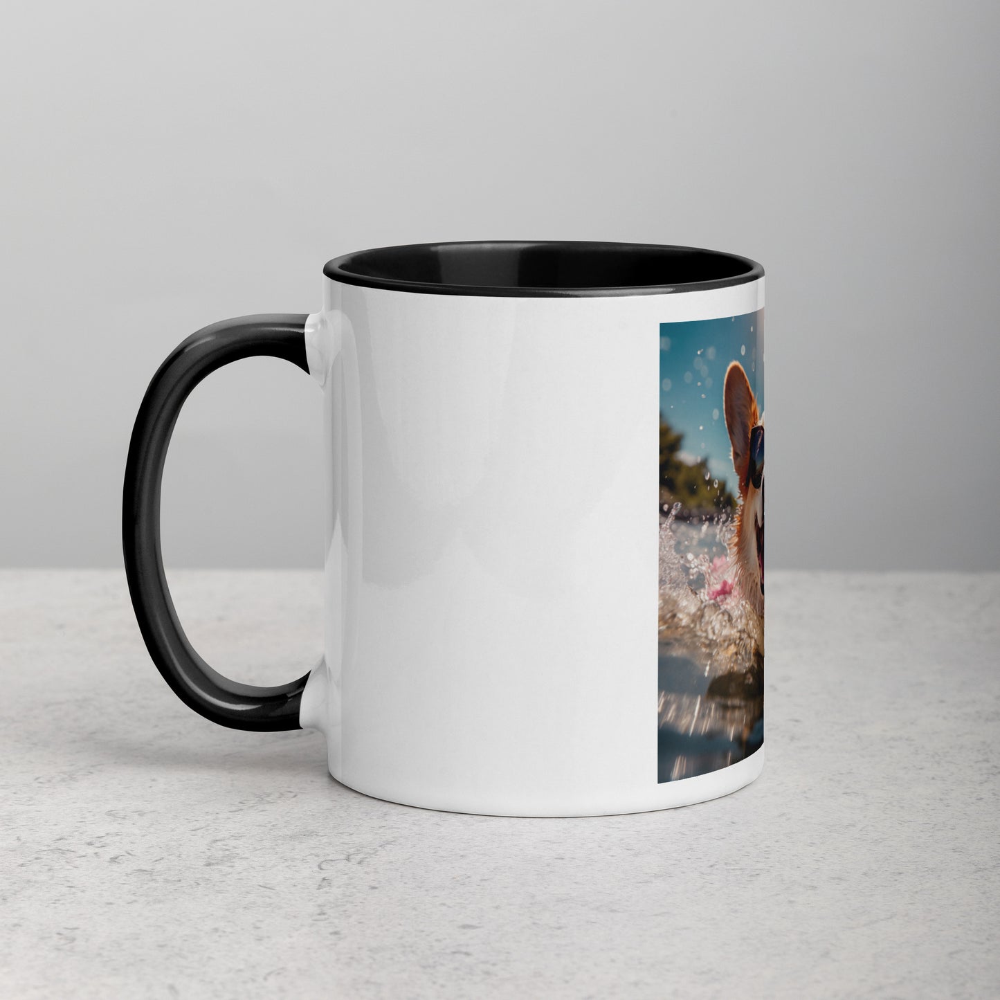 Corgi #2 Summer Real Style  Home & living Mug with Color Inside