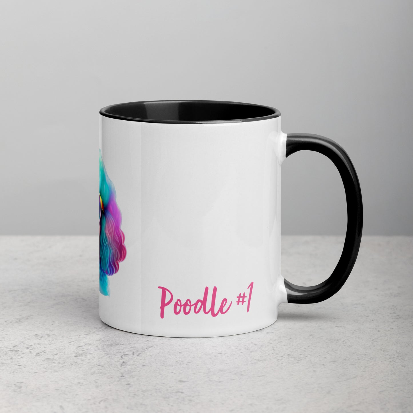 Poodle #1 Cute Home & living Mug with Color Inside