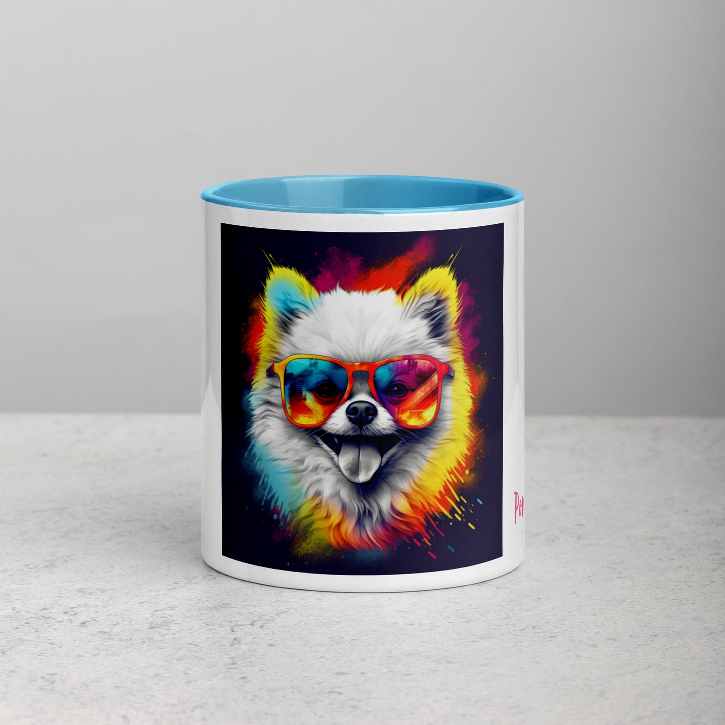 Pomeranian #5 Pop Cool Modern Home & living Mug with Color Inside