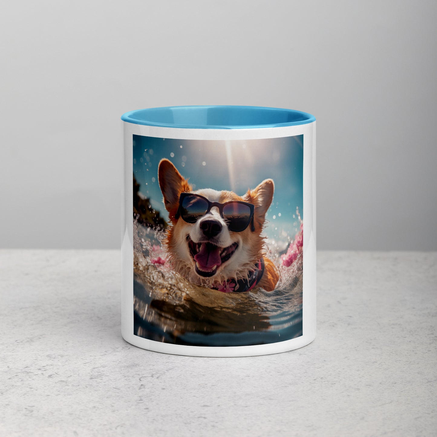 Corgi #2 Summer Real Style  Home & living Mug with Color Inside