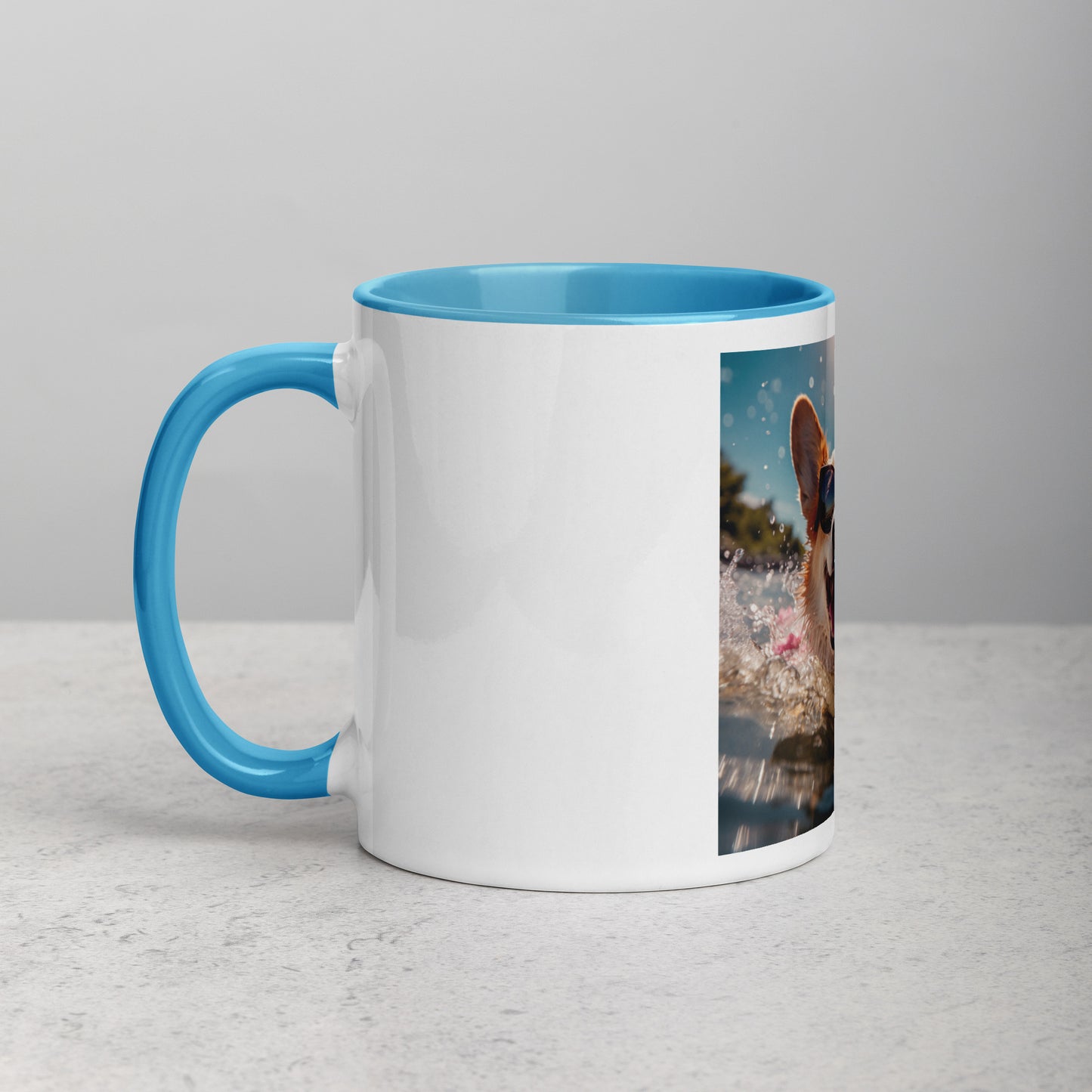 Corgi #2 Summer Real Style  Home & living Mug with Color Inside