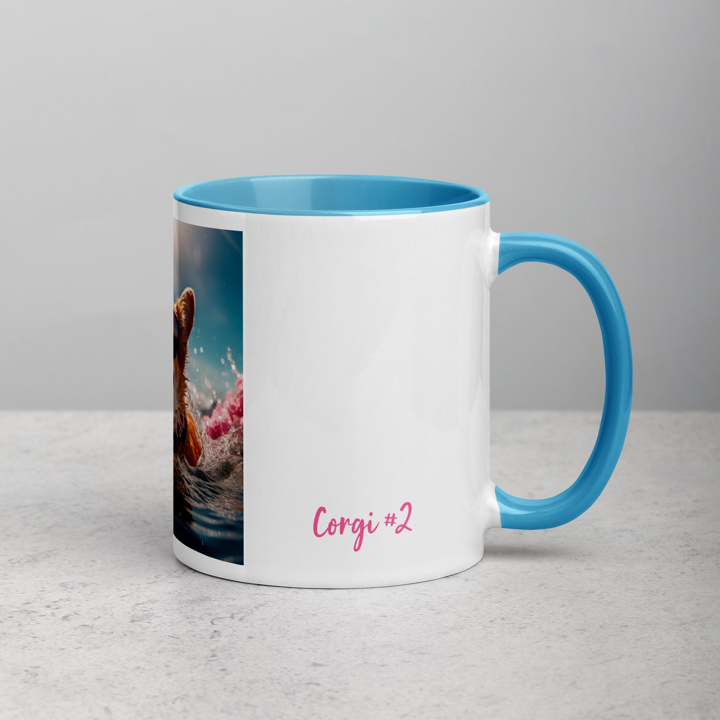 Corgi #2 Summer Real Style  Home & living Mug with Color Inside