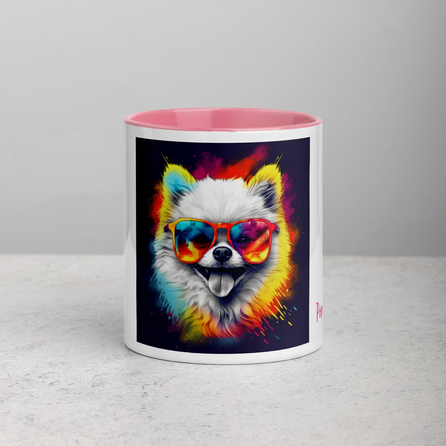 Pomeranian #5 Pop Cool Modern Home & living Mug with Color Inside