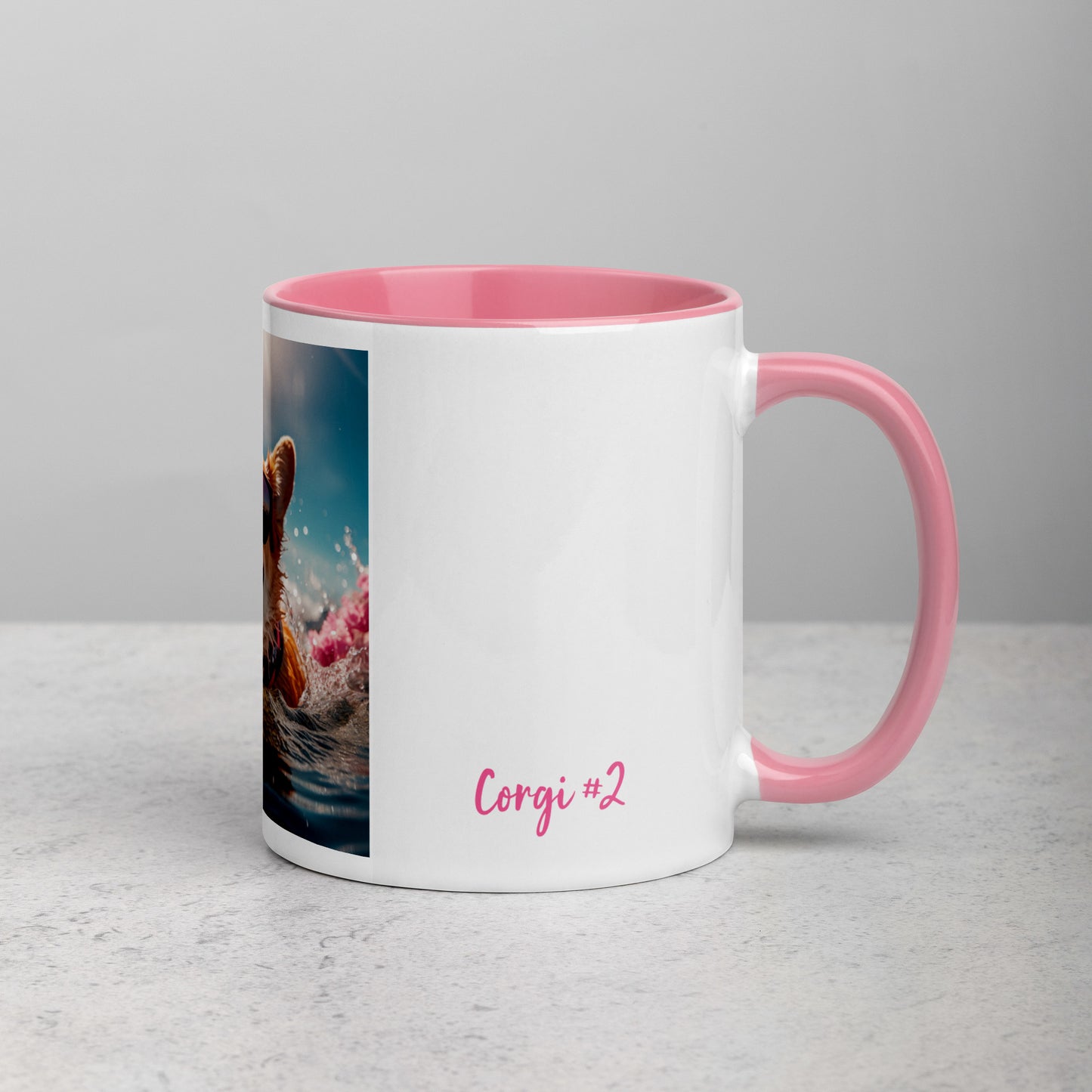 Corgi #2 Summer Real Style  Home & living Mug with Color Inside