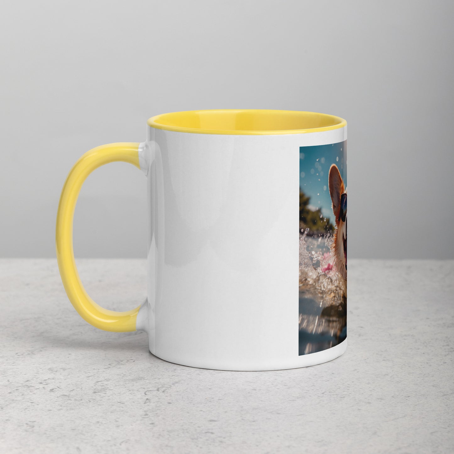 Corgi #2 Summer Real Style  Home & living Mug with Color Inside