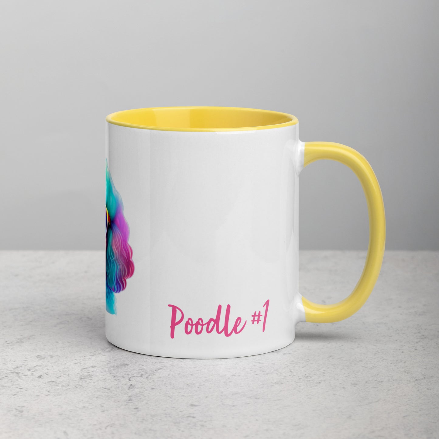 Poodle #1 Cute Home & living Mug with Color Inside