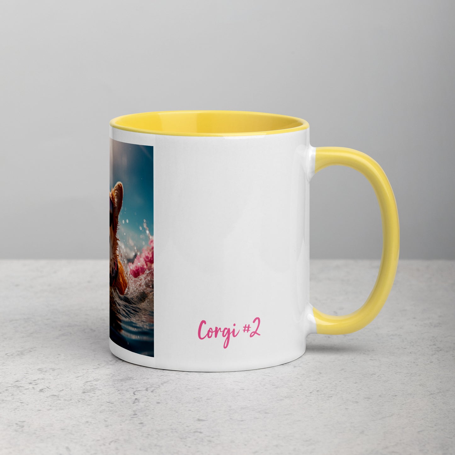 Corgi #2 Summer Real Style  Home & living Mug with Color Inside