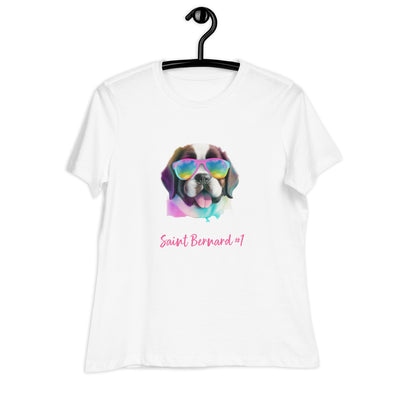 Saint Bernard #1 Pop   Women's clothing Relaxed T-Shirt