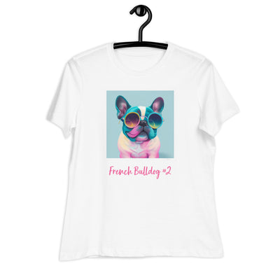 French Bulldog #2 Pop Cool  Women's clothing Relaxed T-Shirt